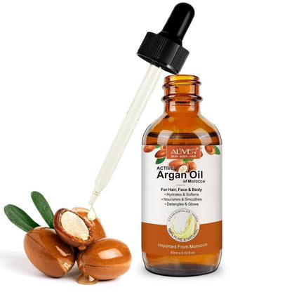 Argan Oil of Morocco 100 % Pure & Cold Pressed  Natural Hair Moisturiser