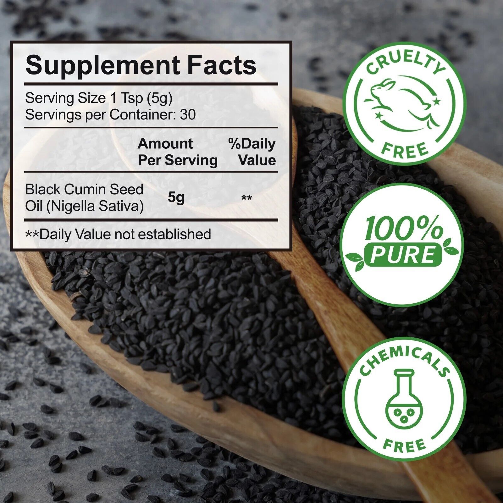 Black Seed Oil - 100% Cold Pressed