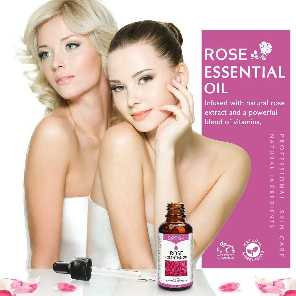 Rose Essential Oil, 100% Pure & Natural