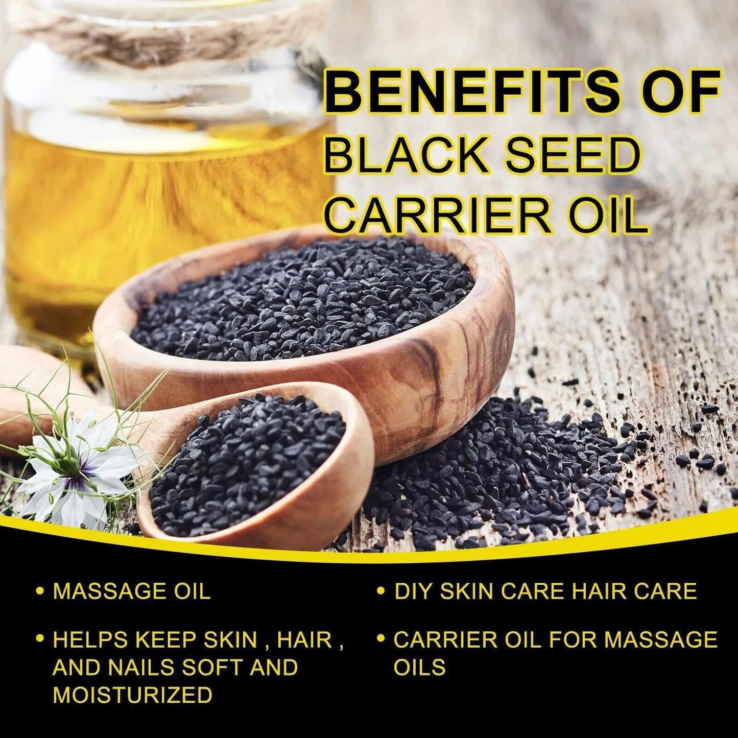 Black Seed Oil - 100% Cold Pressed