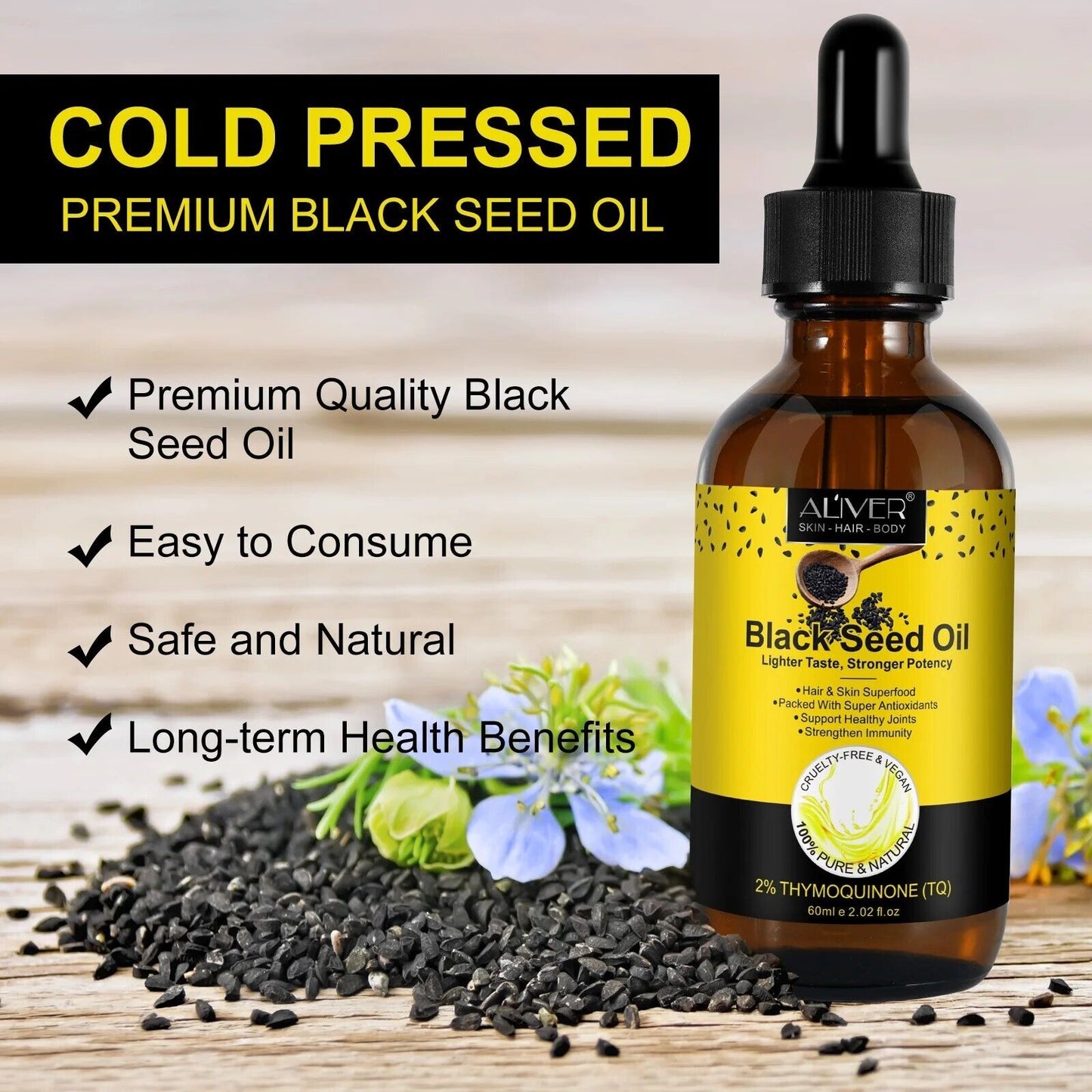 Black Seed Oil - 100% Cold Pressed