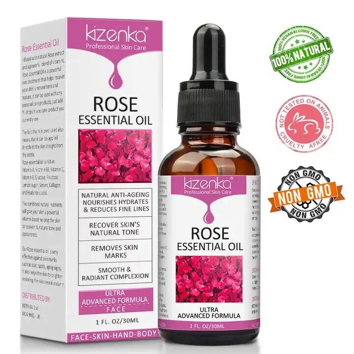 Rose Essential Oil, 100% Pure & Natural