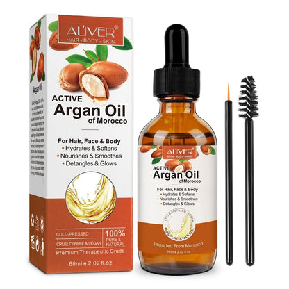 Argan Oil of Morocco 100 % Pure & Cold Pressed  Natural Hair Moisturiser